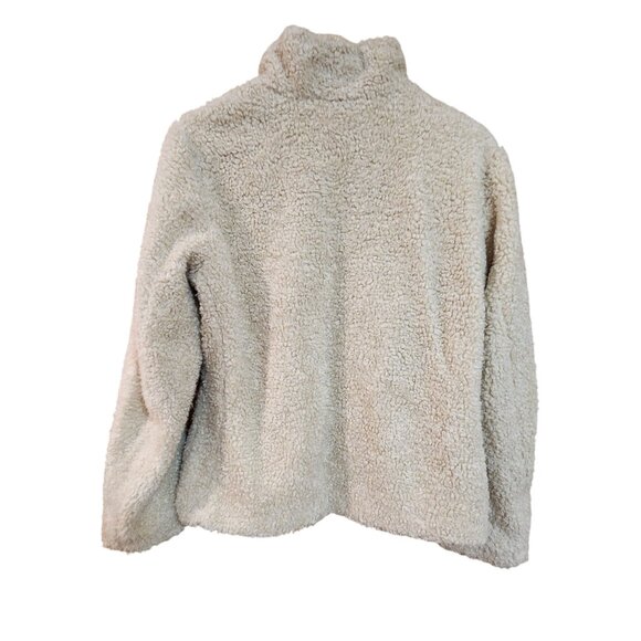 Pendleton Womens Sherpa Fleece Jacket With Denim Pocket Accent S - Picture 2 of 3